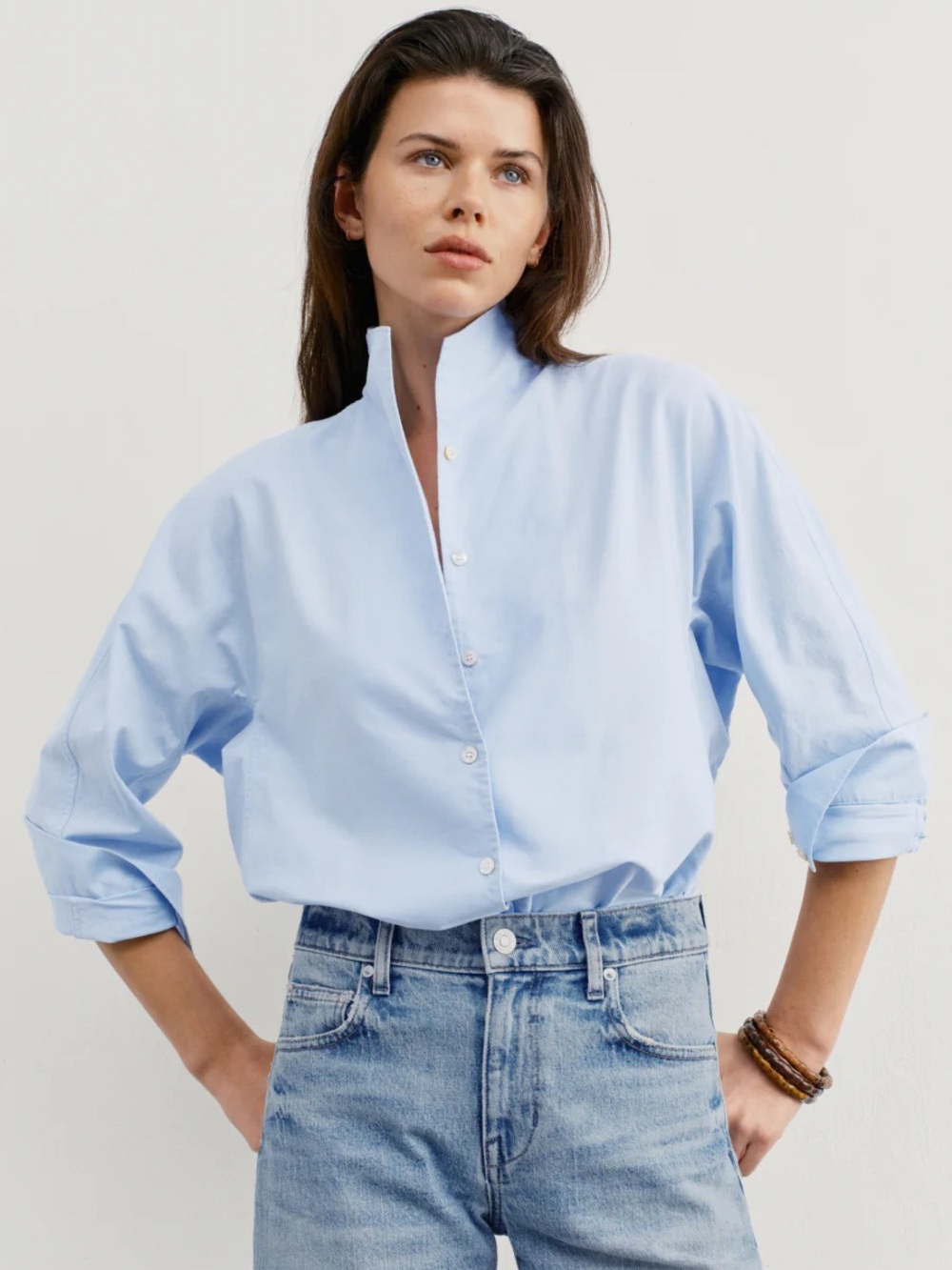 AYR The Tate Button Down Shirt Blue Oxford Women’s Size Small | New With Tags